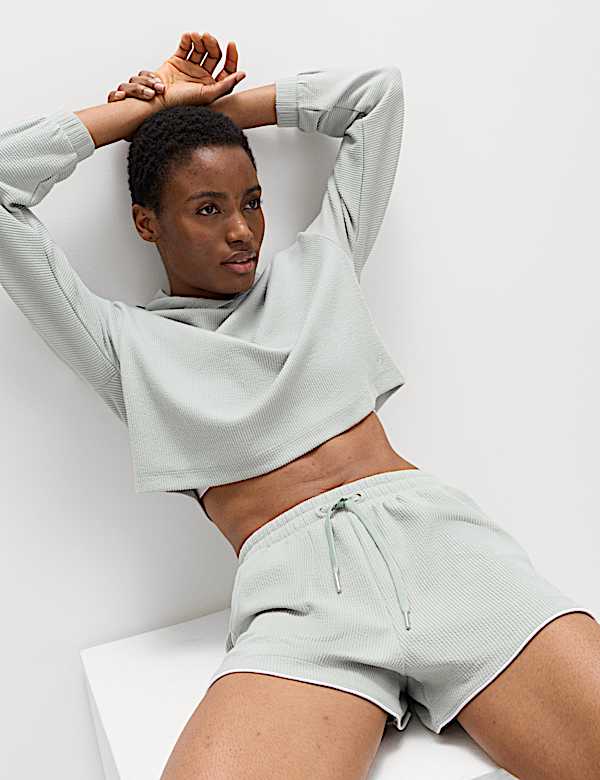 StayNew&trade; Super Soft Brushed Rib Relaxed Hoodie - HR