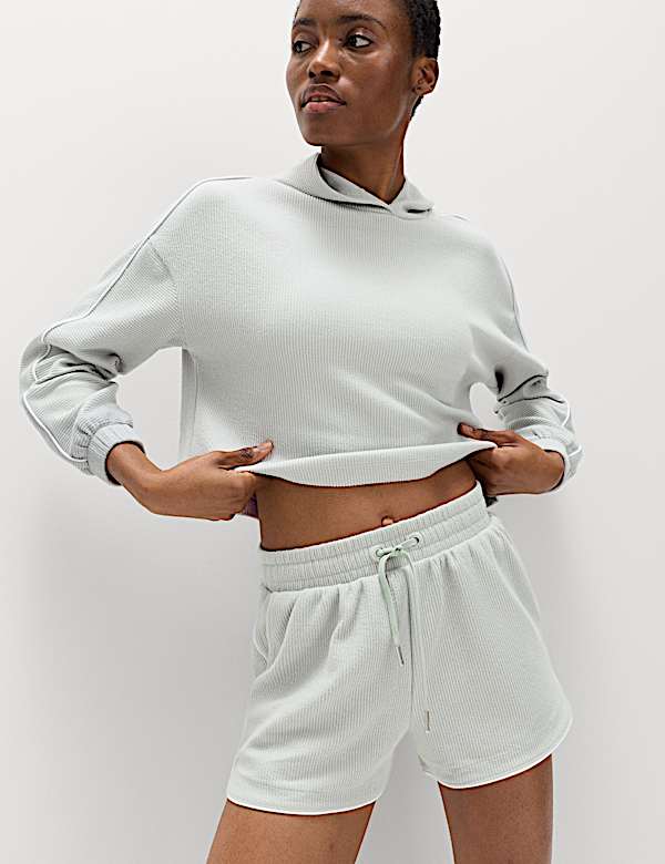 Supersoft Brushed Rib Relaxed Shorts - RO