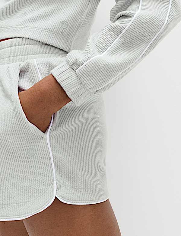 Supersoft Brushed Rib Relaxed Shorts - RO