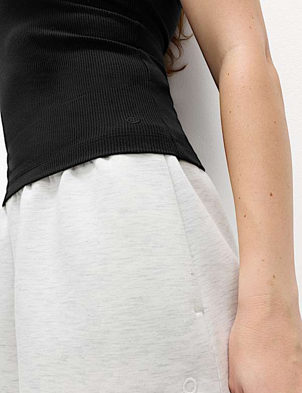 Modal Rich Rib Fitted Bra Vest Top - DK