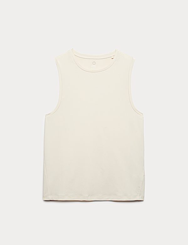 Essential Round Neck Boxy Vest Top - GR
