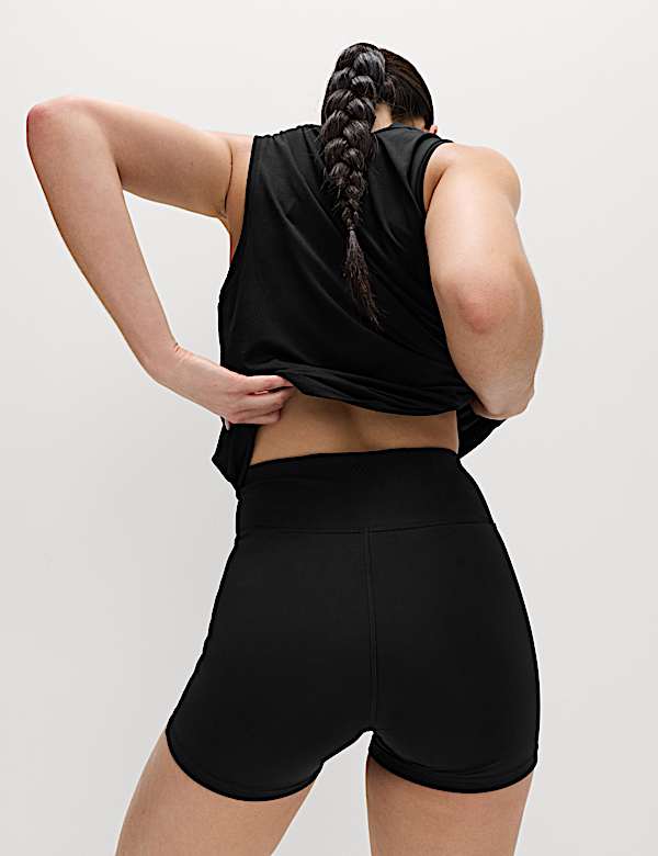 מכנסיים קצרים צמודים Essential בגזרה גבוהה - IL