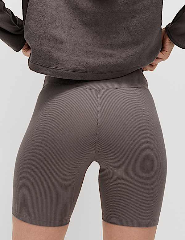 Short taille haute en modal c&ocirc;tel&eacute; - CH