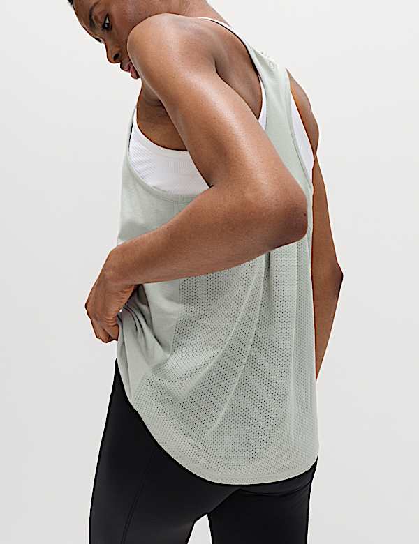 Modal Blend Pleat Back Relaxed Vest Top - EE