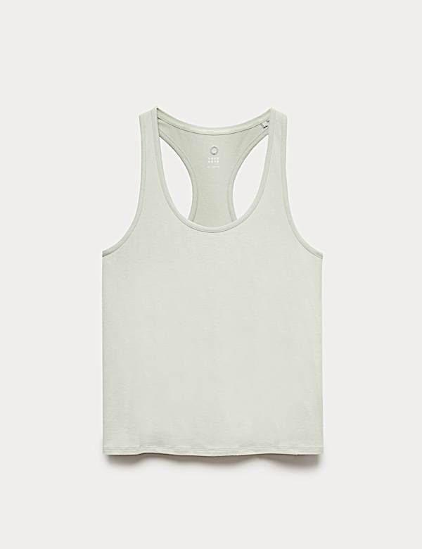 Modal Blend Pleat Back Relaxed Vest Top - EE