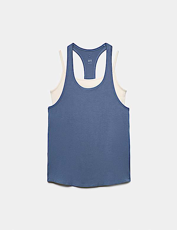 Modal Rich Lightweight 2-in-1 Double Layer Vest Top - EE