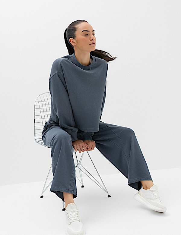 Cotton Rich Garment Dye Boxy Sweatshirt - BN