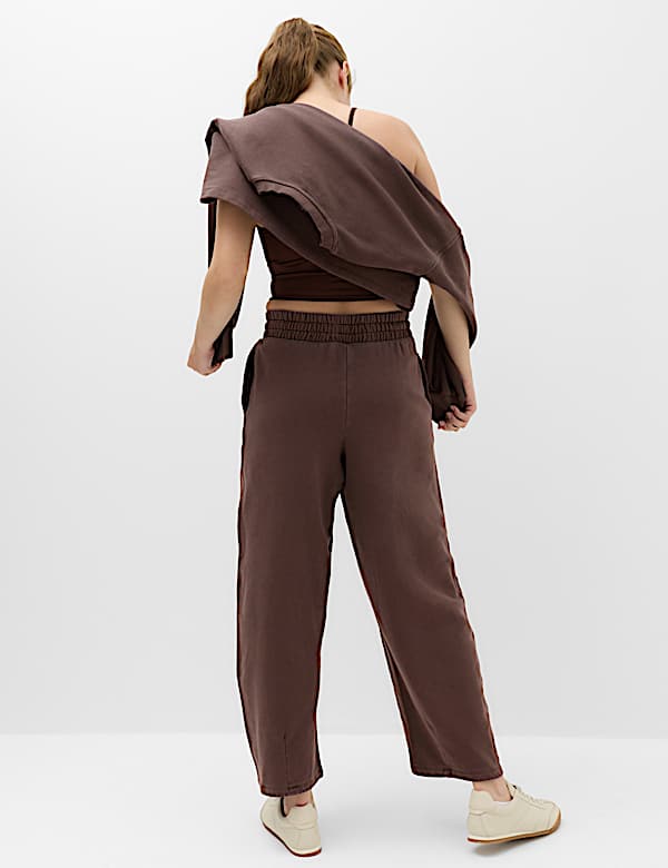 Cotton Rich Garment Dye Barrel Joggers - CA