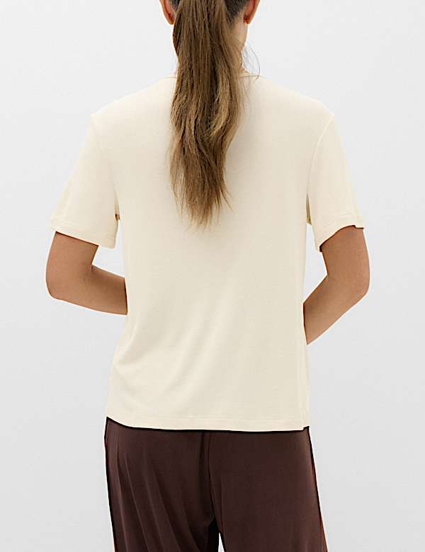 Modal Rich Round Neck Boxy T-shirt - CZ