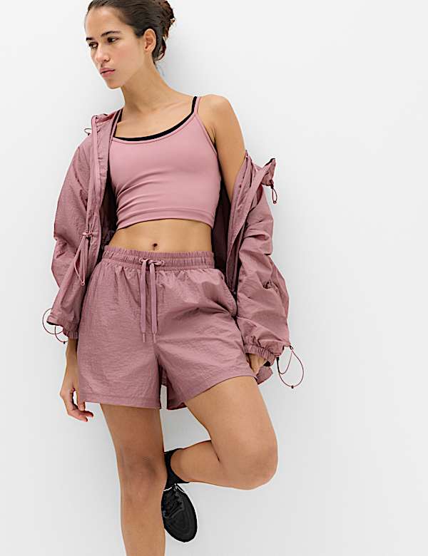 Shimmer Double Layer Running Shorts - AU