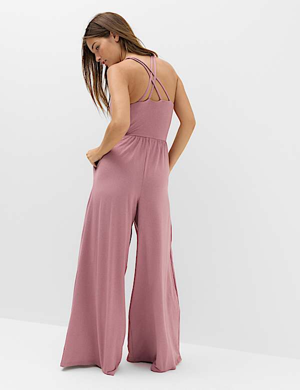 Supersoft Marl Strappy Back Jumpsuit - IL