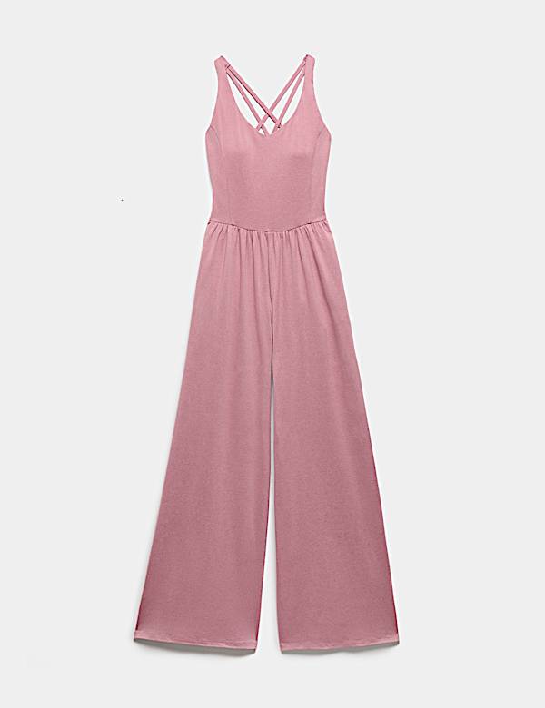Supersoft Marl Strappy Back Jumpsuit - IL