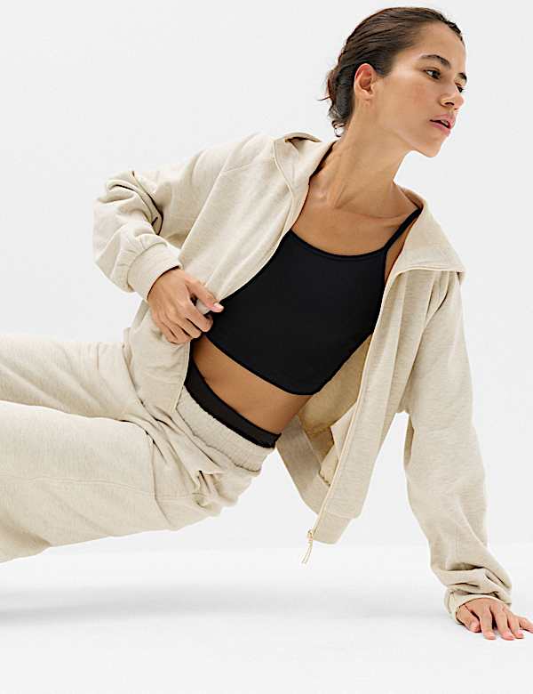 Sweat confortable en coton &agrave; capuche coupe - LU