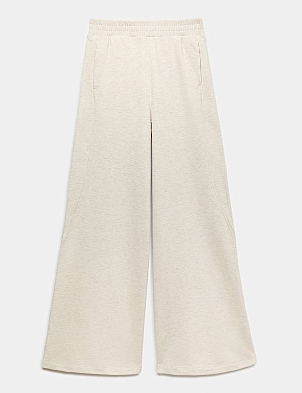 Cotton Rich High Waisted Wide Leg Joggers - SI