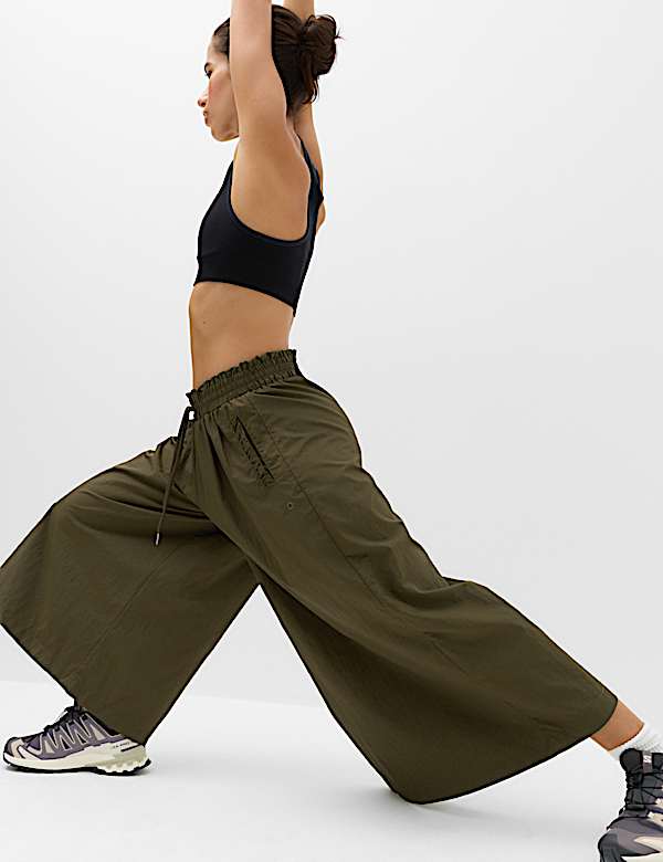 Woven Lightweight Wide Leg Culottes - FI