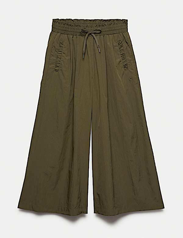 Woven Lightweight Wide Leg Culottes - FI