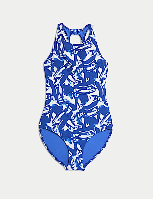 Tummy Control Printed Cut Out Swimsuit - LV