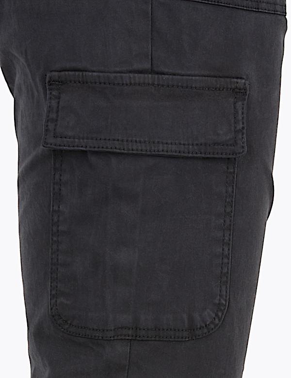 Cotton Rich Skinny Ankle Grazer Trousers