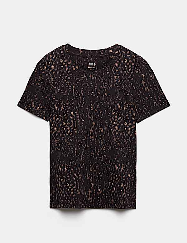 Printed Crew Neck Fitted T-Shirt - RO