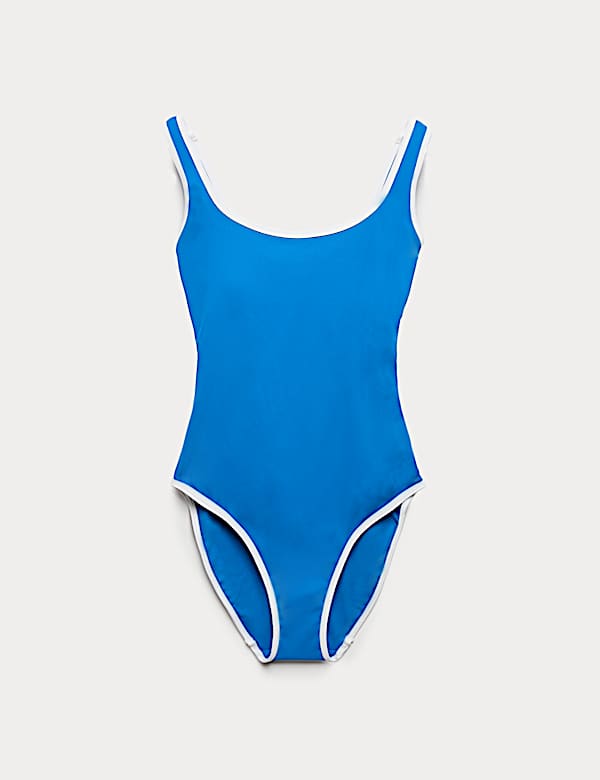 Tummy Control Padded Ribbed Swimsuit - US