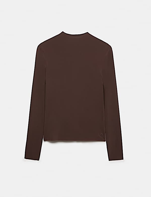 Light As Air&trade; Reflective Detail Sheer Fitted Top - JP
