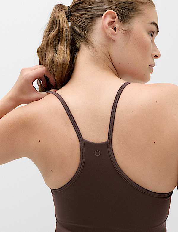 Double Layer Mesh 2-in-1 Fitted Bra Top - BE