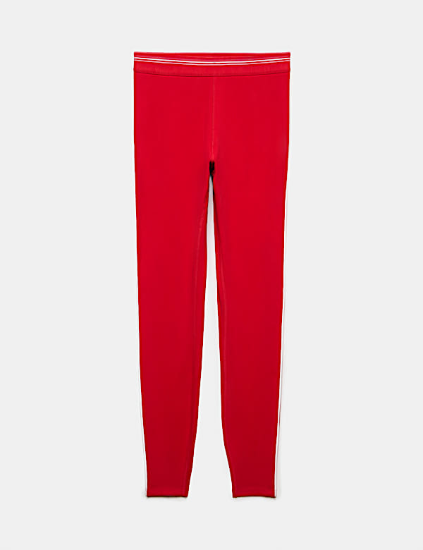 Cotton Rich High Waisted Piped 7/8 Leggings - AU