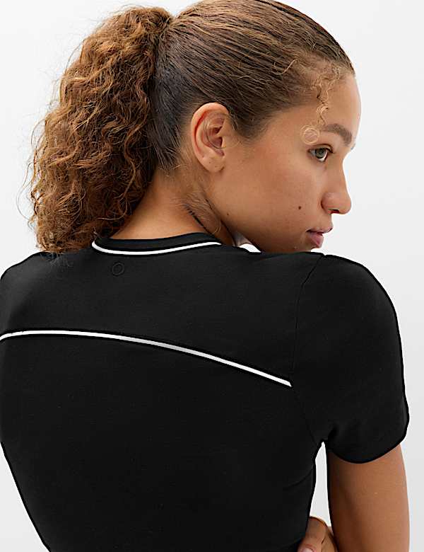 Cotton Rich Crew Neck Fitted T-Shirt - CY
