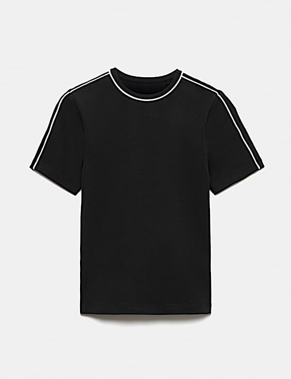 Cotton Rich Crew Neck Fitted T-Shirt - CY