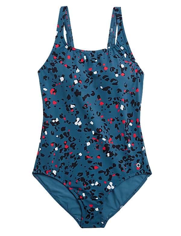 Animal Print Padded Scoop Neck Swimsuit