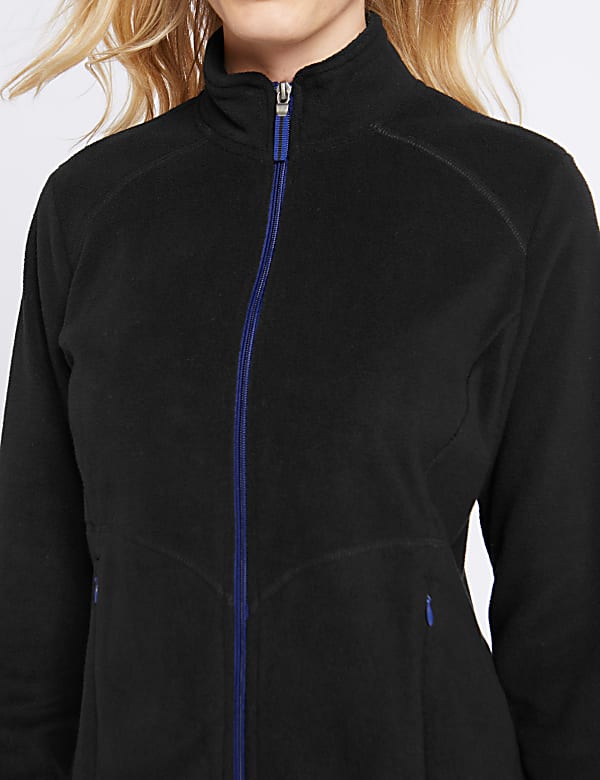 Funnel Neck Fleece Jacket