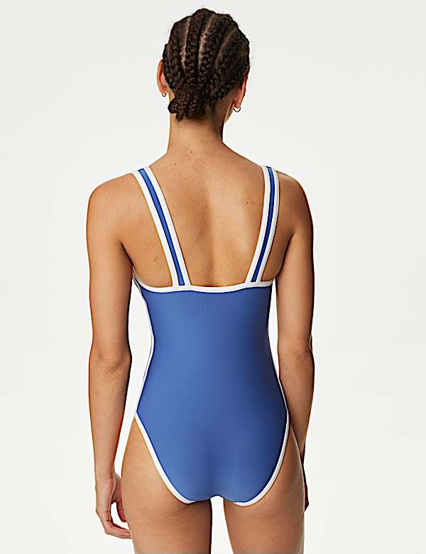 Neoprene Plunge Swimsuit