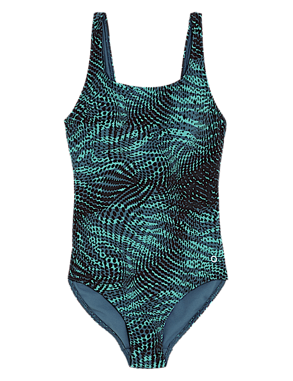 Animal Print Padded Scoop Neck Swimsuit