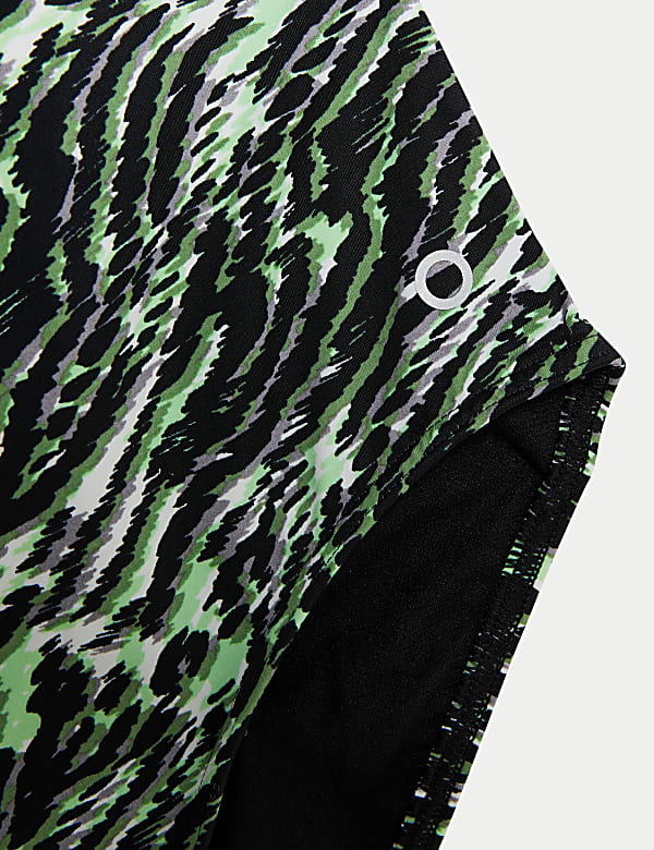 Animal Print Padded Scoop Neck Swimsuit