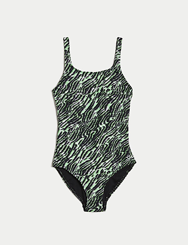 Animal Print Padded Scoop Neck Swimsuit