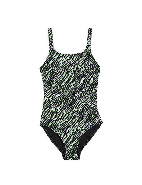 Animal Print Padded Scoop Neck Swimsuit