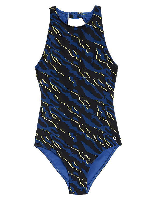 Printed Halterneck Swimsuit