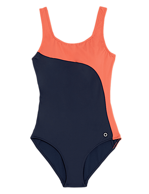Printed Padded Scoop Neck Swimsuit