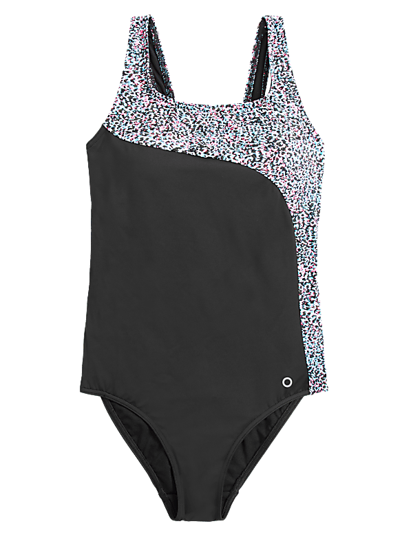 Printed Padded Scoop Neck Swimsuit