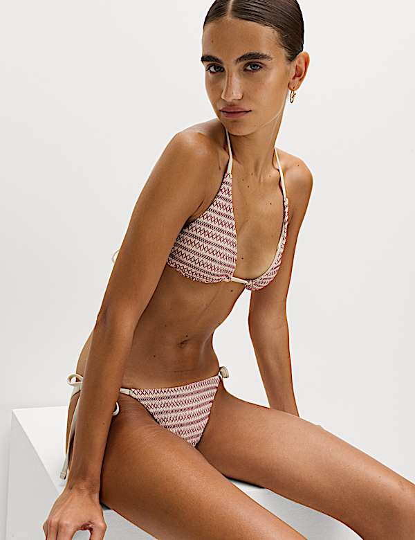 Smocked Triangle Bikini Top - PT