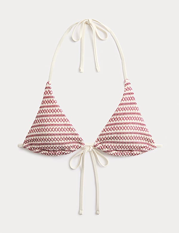 Smocked Triangle Bikini Top - PT