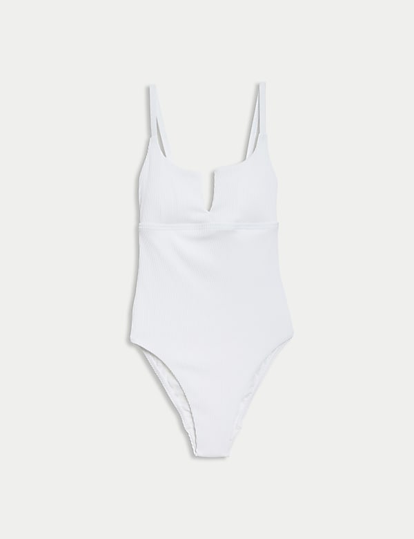 360 Tummy Control Ribbed V-Front Swimsuit - FI