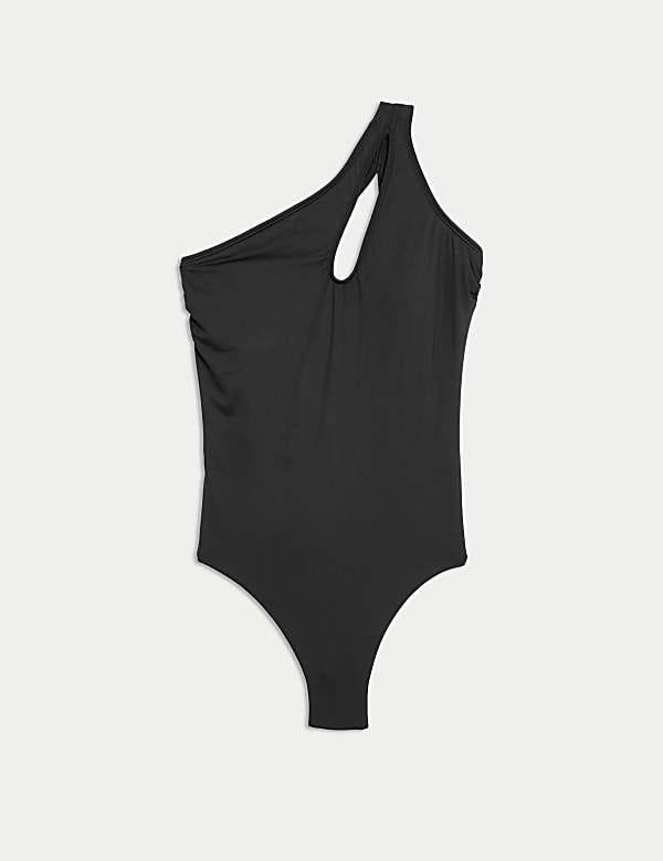 One Shoulder Cut Out Swimsuit - VN