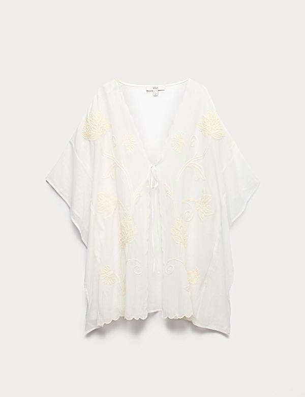 Cotton Rich Embroidered Kaftan - HU