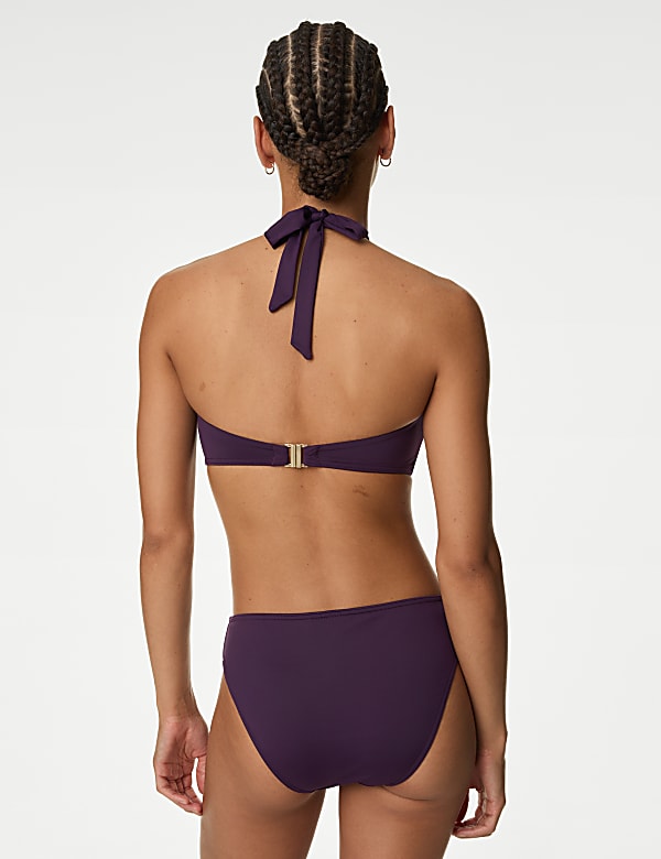 Padded Halterneck Bandeau Bikini Top
