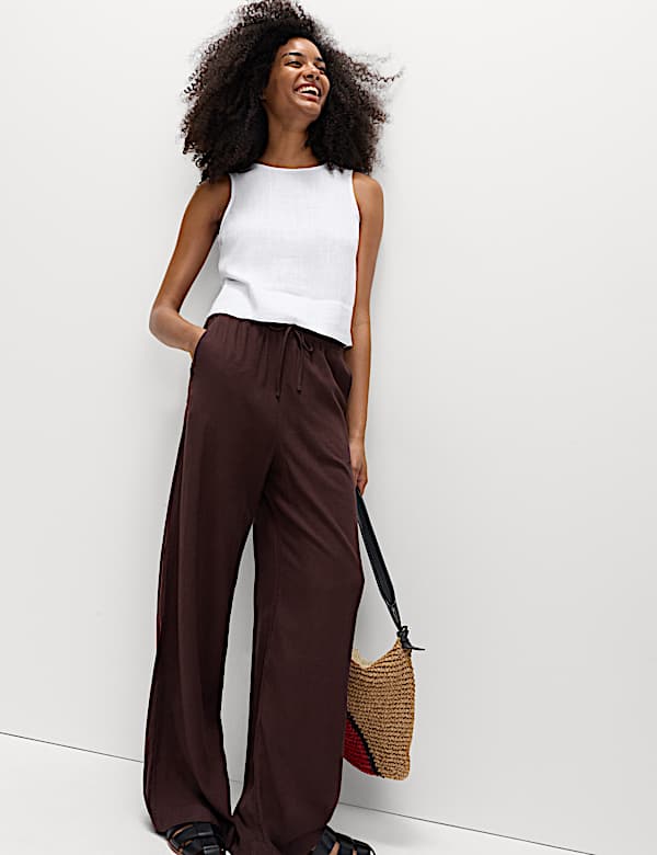 Round Neck Vest with Linen - CZ