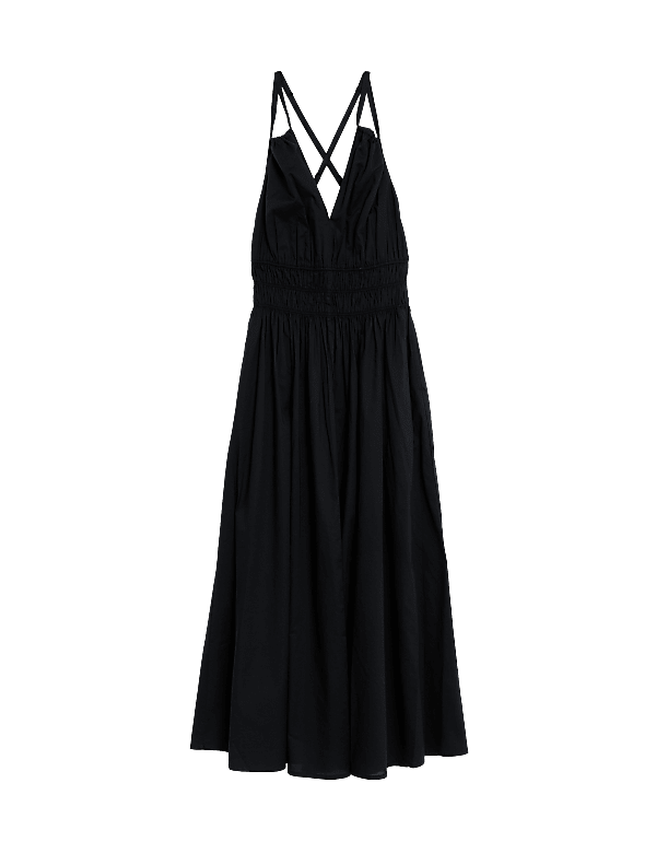 Pure Cotton V-Neck Midaxi Beach Dress
