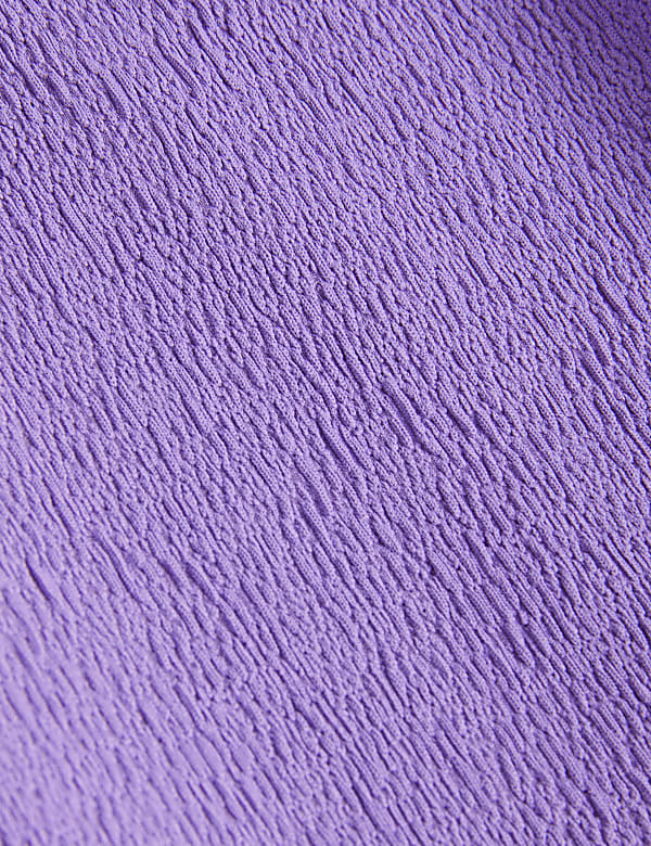 Textured V-Neck Swimsuit