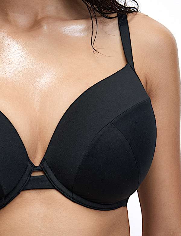 Wired Padded Plunge Bikini Top - BN