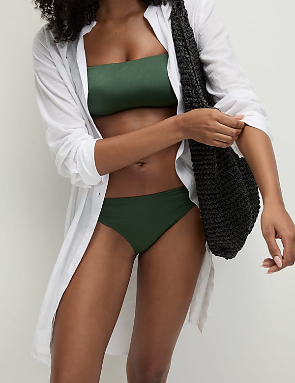 Ring Detail High Leg Bikini Bottoms